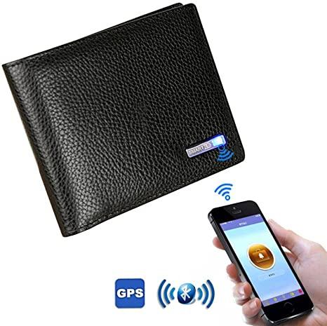 Pawaca Smart Wallet, Anti-theft and Anti-lost Wallets Mens Leather