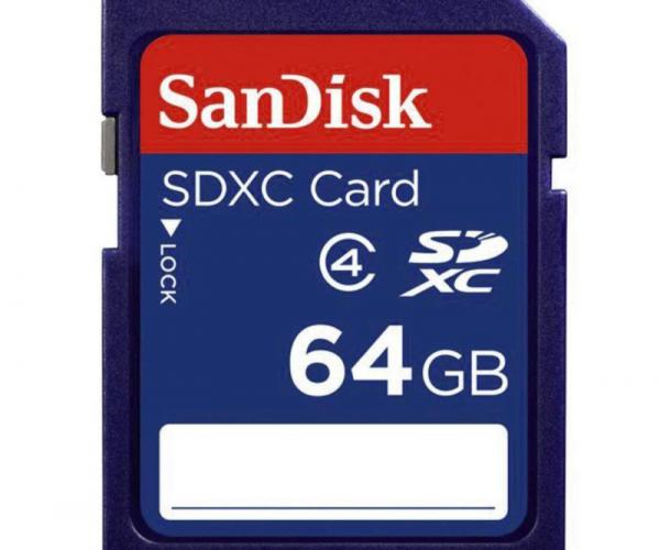 SanDisk 64GB Class 4 SDXC Flash Memory Card