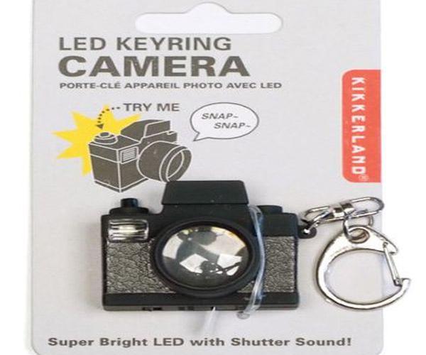 Kikkerland KRL15TC Camera LED Keychain with Sound