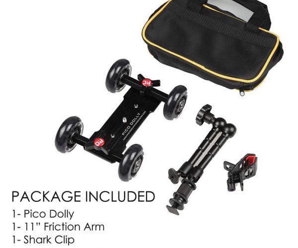 New PNC Pico Flex Dolly Kit for Digital DSLR Skater Table Top