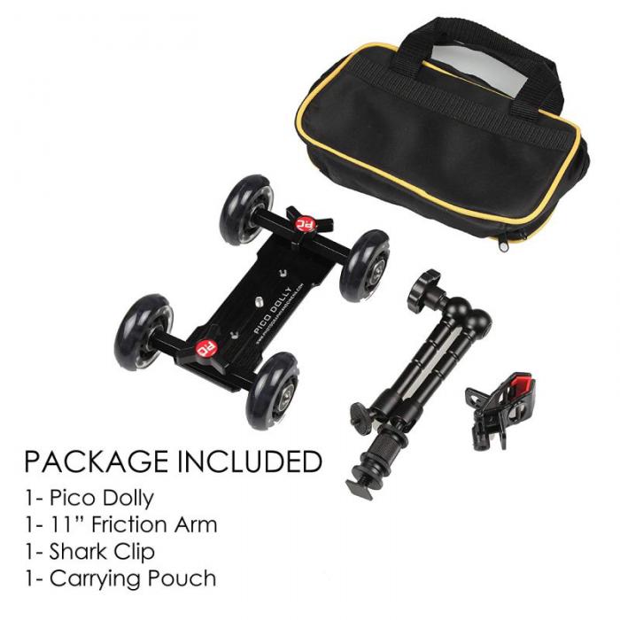 New PNC Pico Flex Dolly Kit for Digital DSLR Skater Table Top