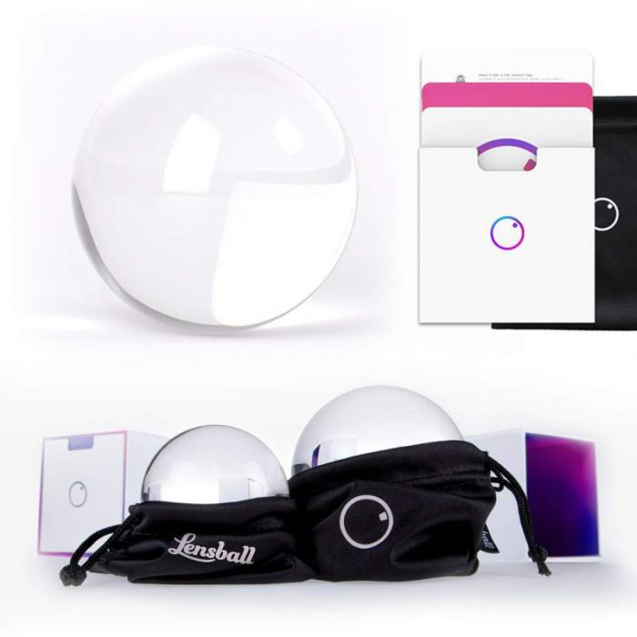 Original Lensball Pro 80mm, K9 Crystal Ball with Microfiber Pouch