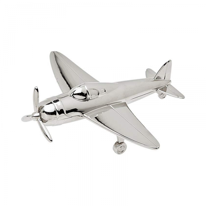 Paper Weight Silver Airplane