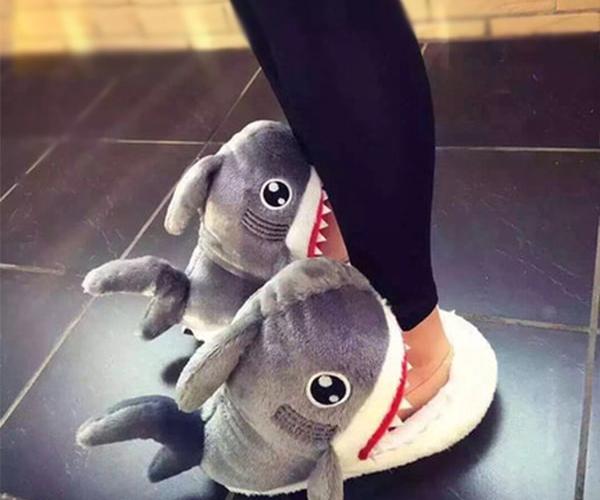 Shark Plush Slippers