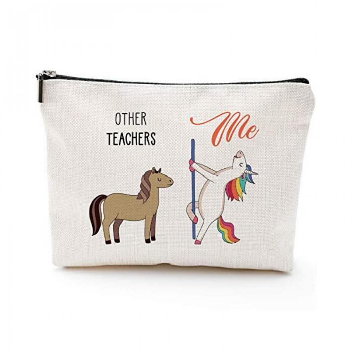 Makeup bag- Teacher Unicorn