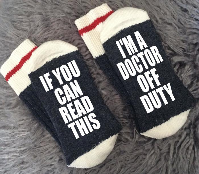 Off-Duty Doctor Socks 