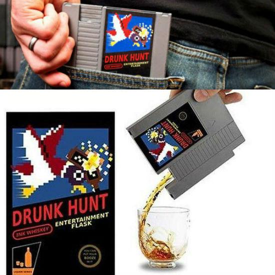 Nintendo Game Cartridge Flask