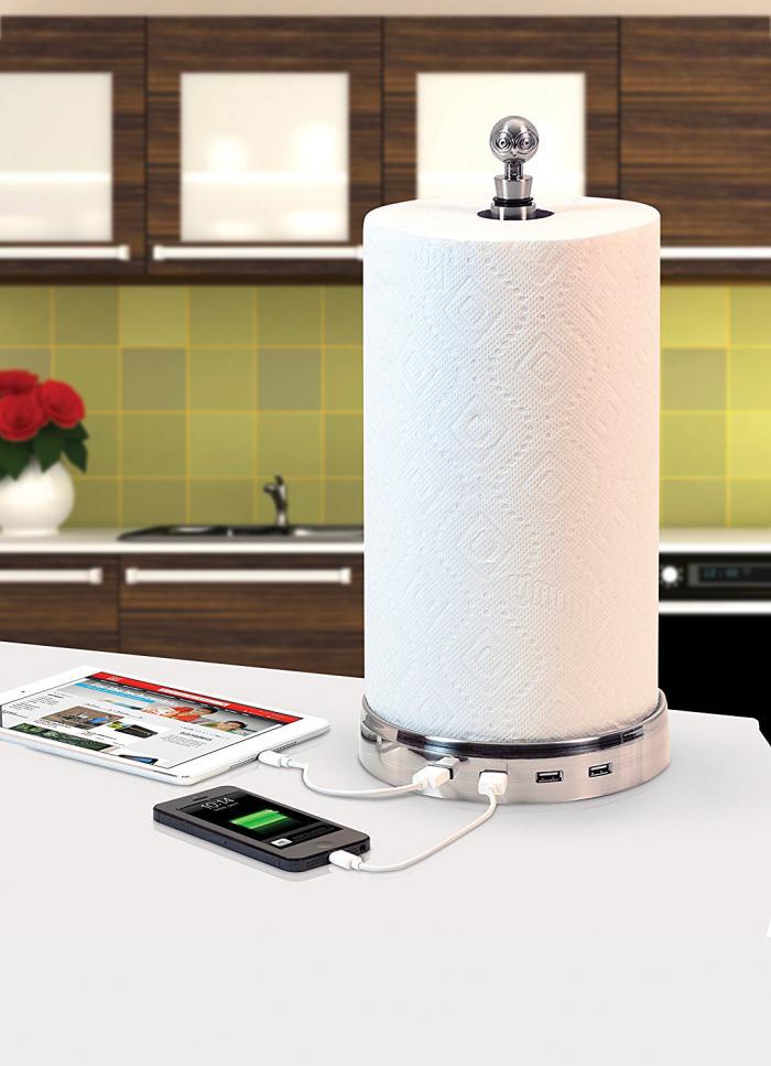 Paper Towel USB Charger Hub